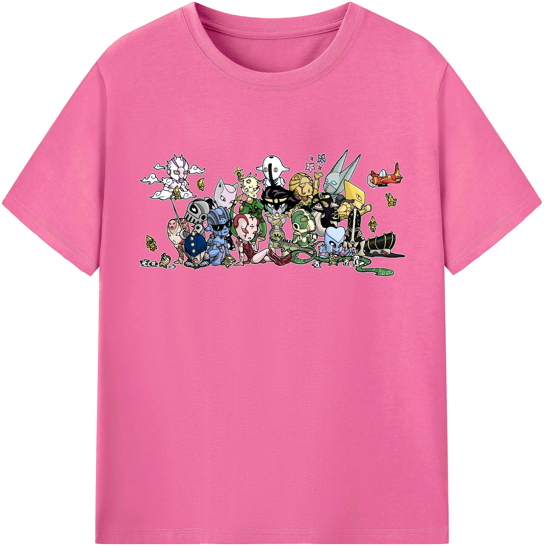 （画像用） ジョジョの奇妙な冒険 JoJo's Bizarre Adventure レディースカジュアルプリントTシャツ（綿100％）